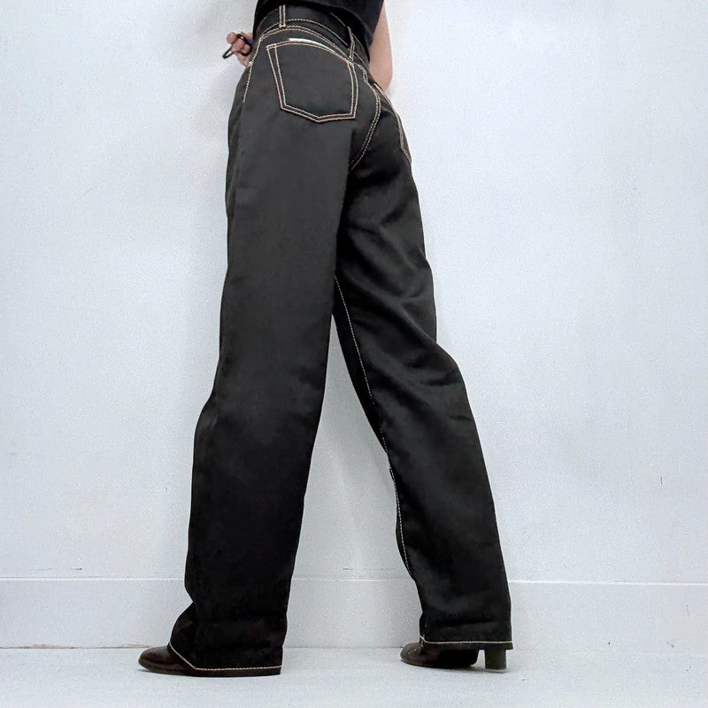 black eytys straight leg trousers