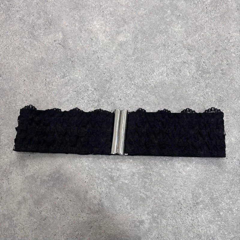 black lace belt