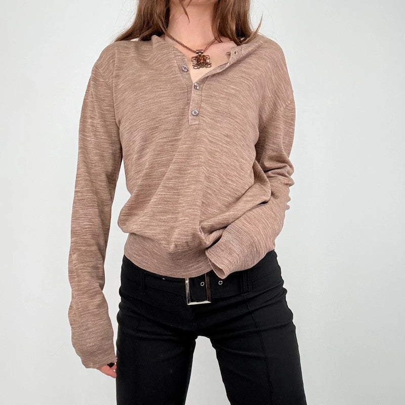 Paul Smith brown knit slouchy jumper