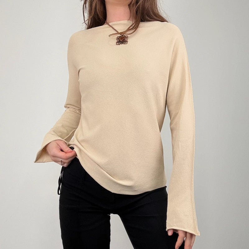 structured cream knit jumper