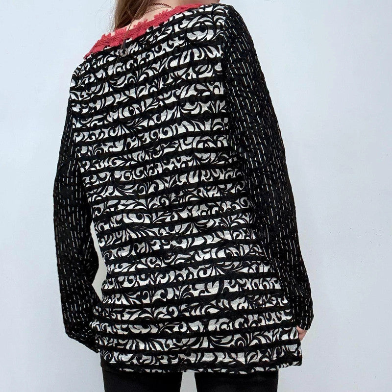 graphic Save the queen knit printed jumper