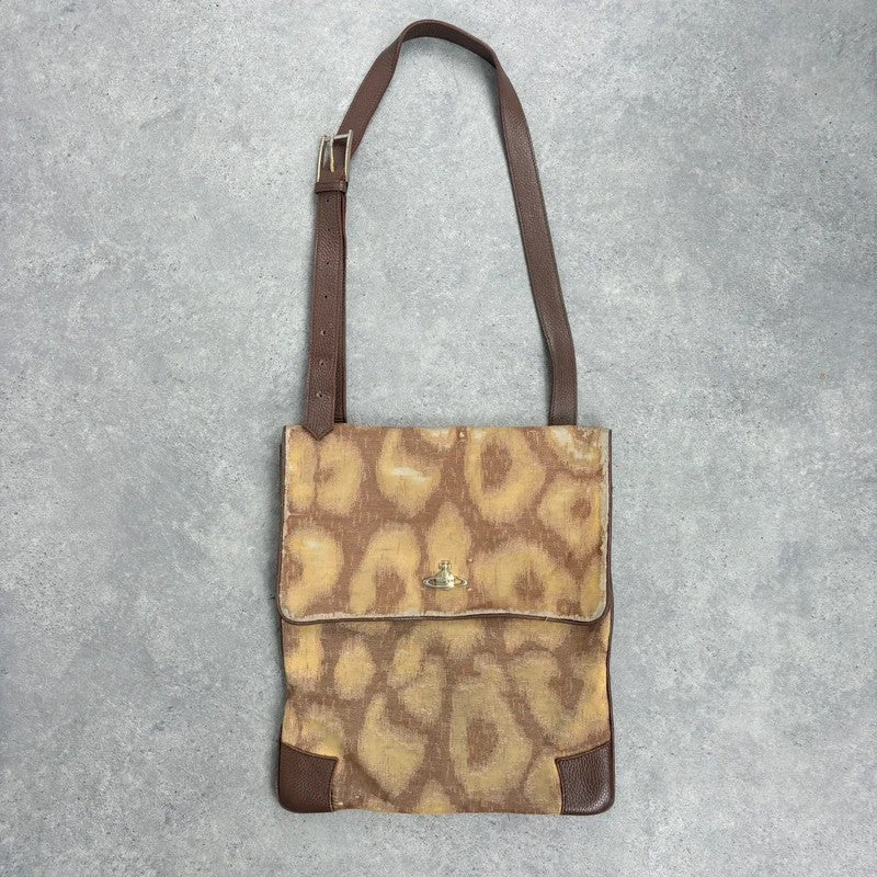 Vivienne Westwood tapestry crossbody oversized bag