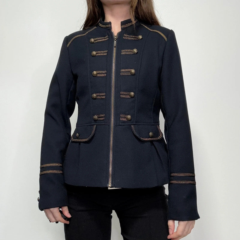 navy regency military jacket