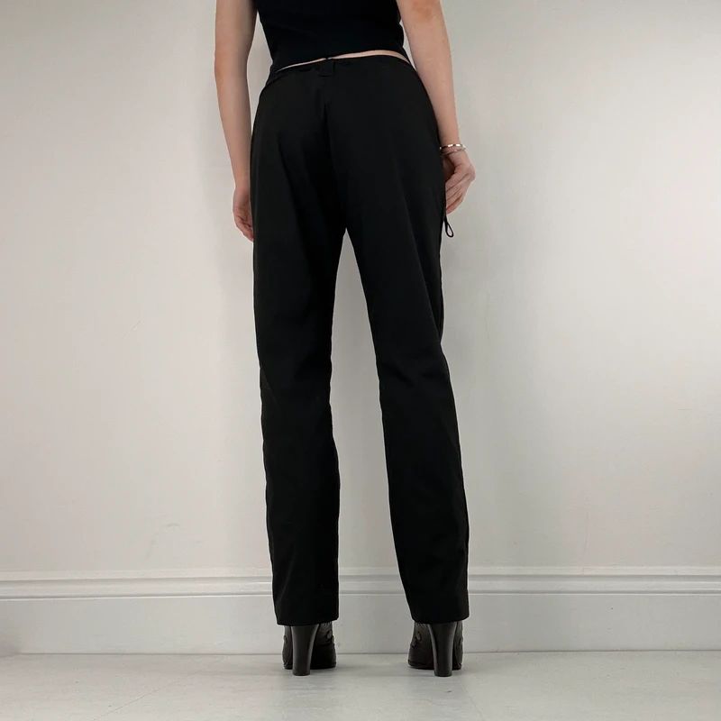 Black Cop Copine straight leg trousers