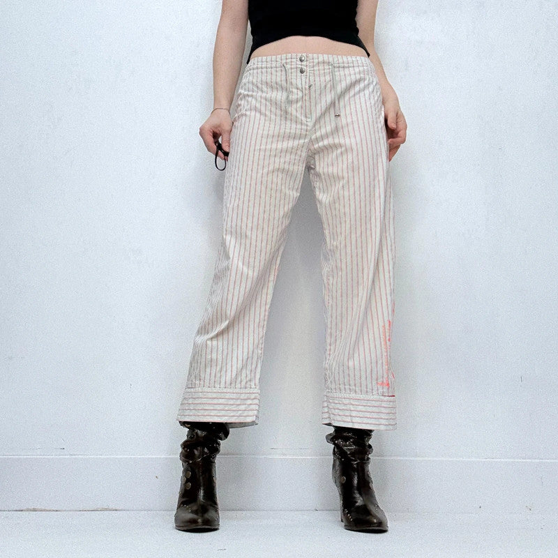 pinstripe Cop Copine utility trousers