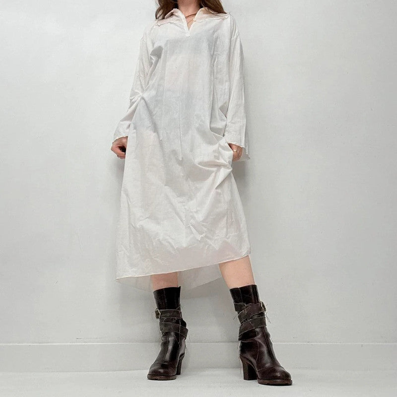 white cotton antique nightie