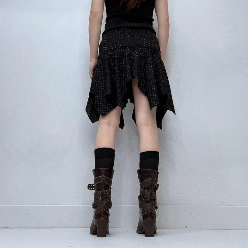 polka dot flutter mermaid skirt