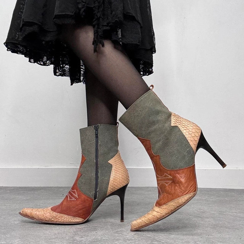pointed toe cowboy boots
