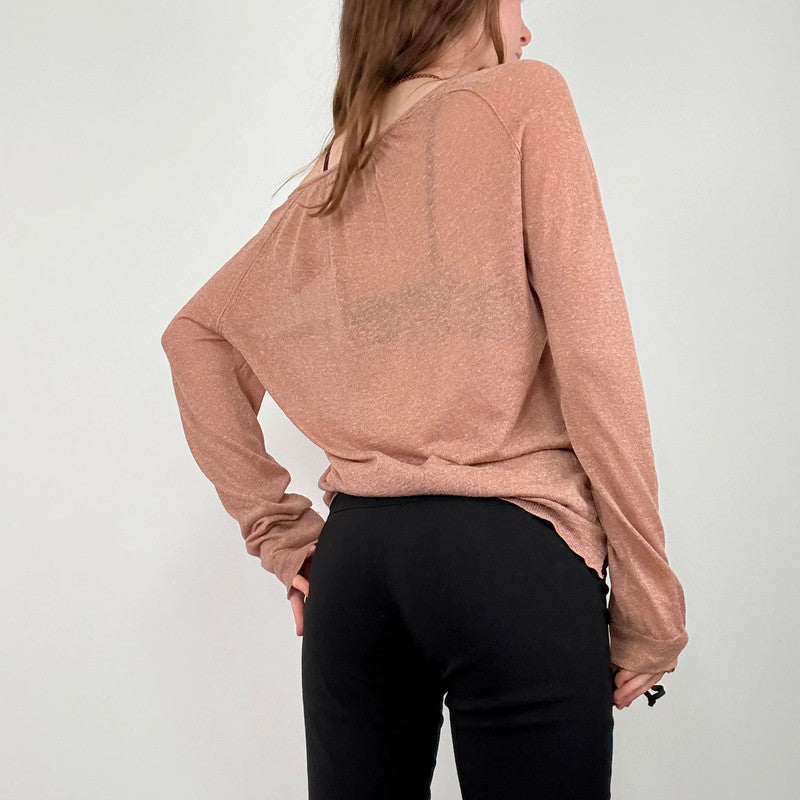 sheer knit zadig & voltiare slouchy jumper