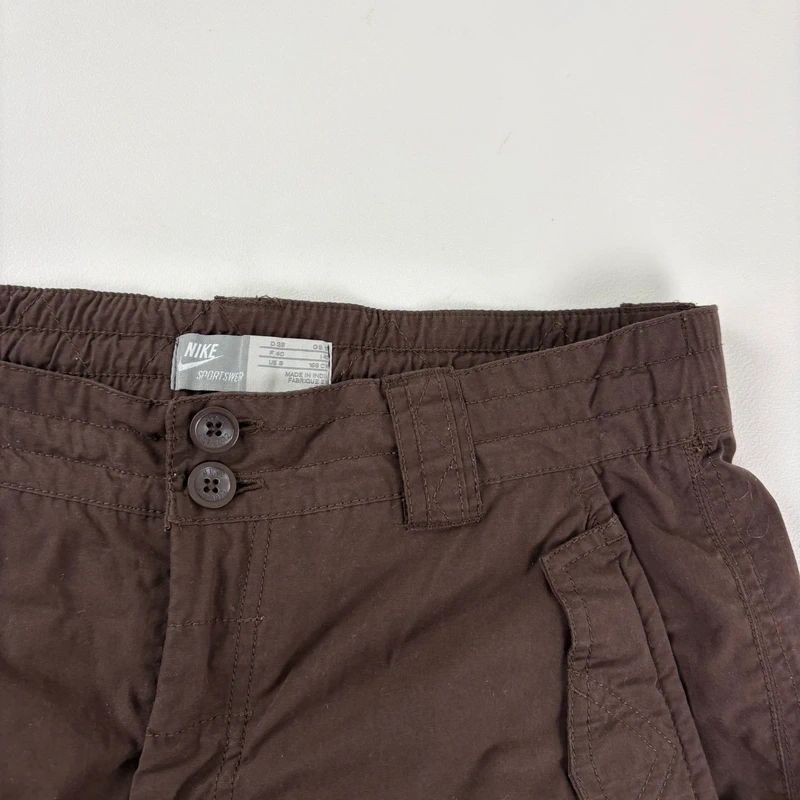 brown Nike low rise tracksuit bottoms
