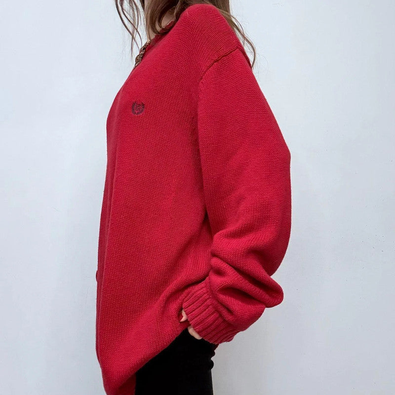 chunky slouchy knitted jumper