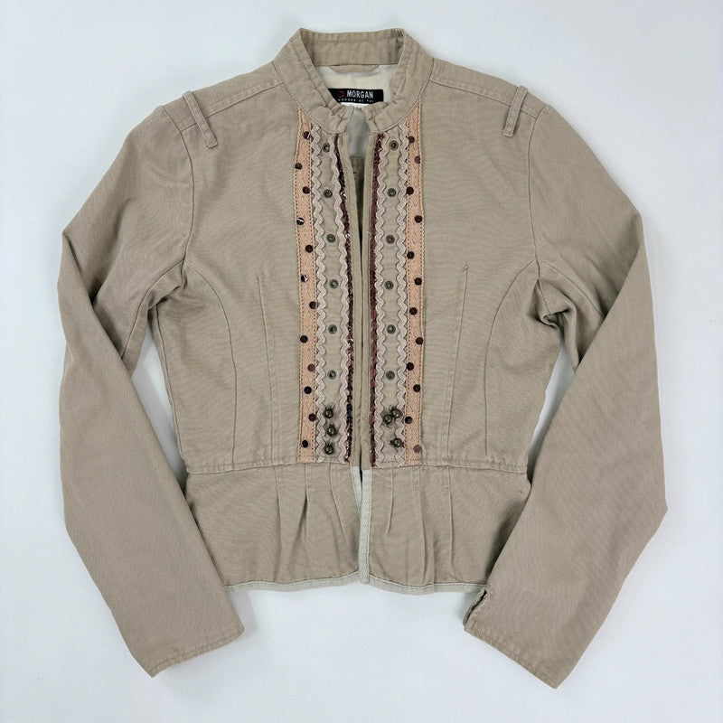 Napoleonic fitted lace corset jacket
