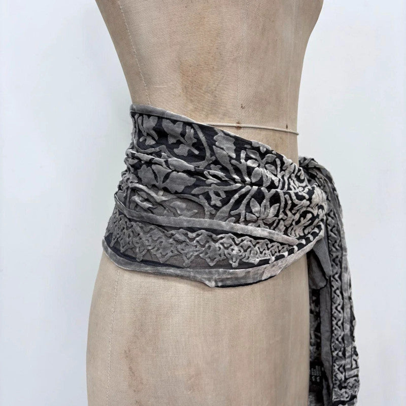 velvet hippie sheer scarf