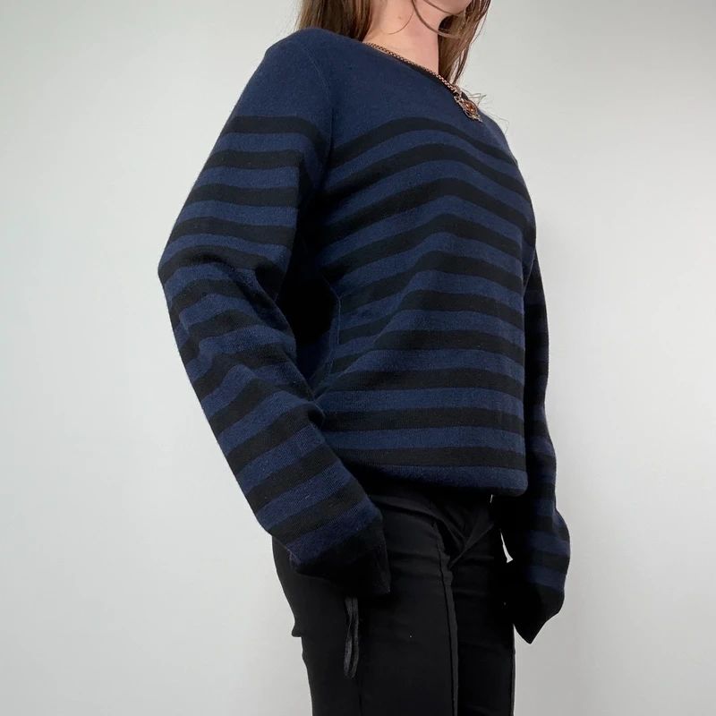 Ami Paris Striped Wool Jumper