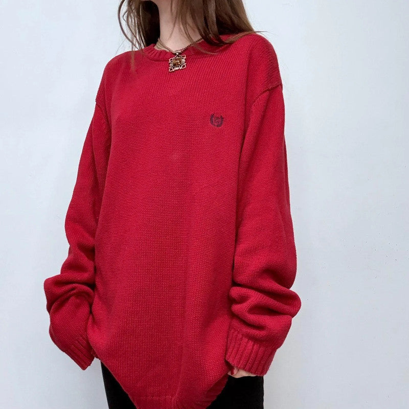 chunky slouchy knitted jumper