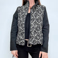 black wool embroidered jacket