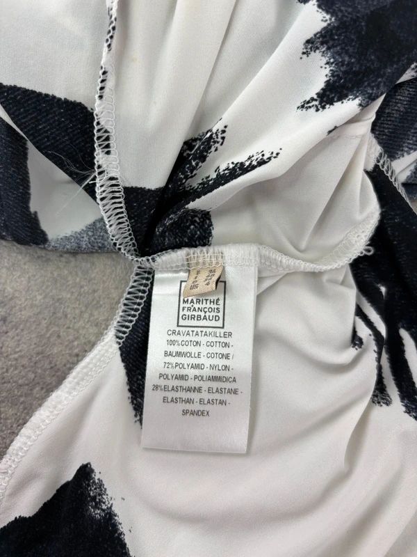 Marithé + François Girbaud graphic checked mini dress