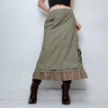 khaki Cop Copine floral maxi skirt