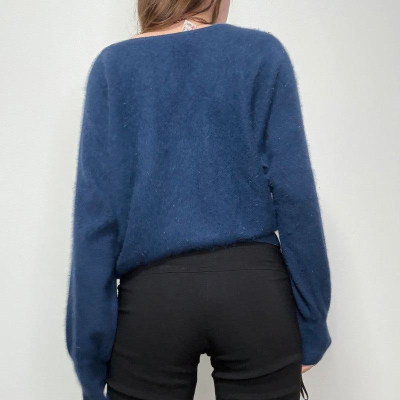 angora knitted slouchy batwing jumper