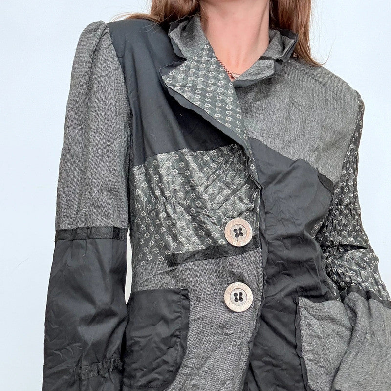 crinkle patchwork grunge fairy jacket