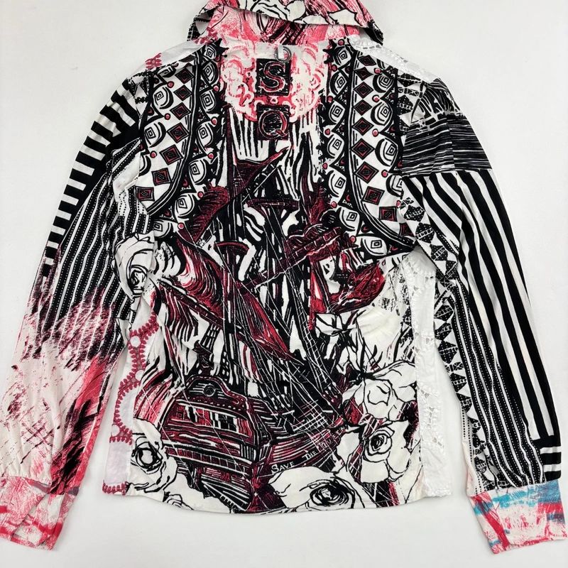 Save the Queen Embroidered Graphic printed Shirt
