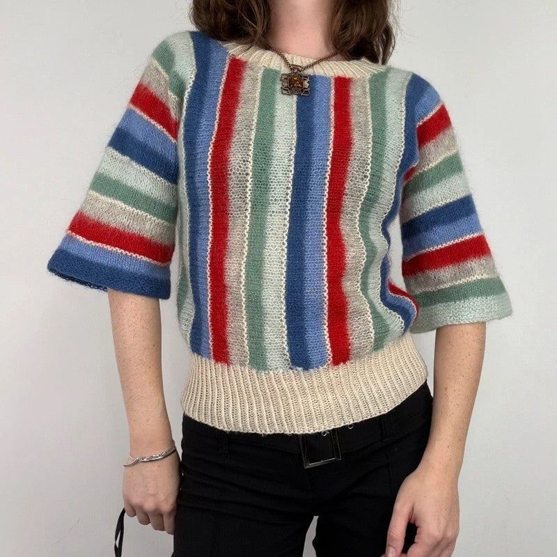 vintage 70s mohair flared jumper