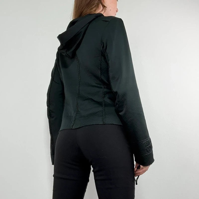 black Cop Copine archival Safety pin jacket hoodie