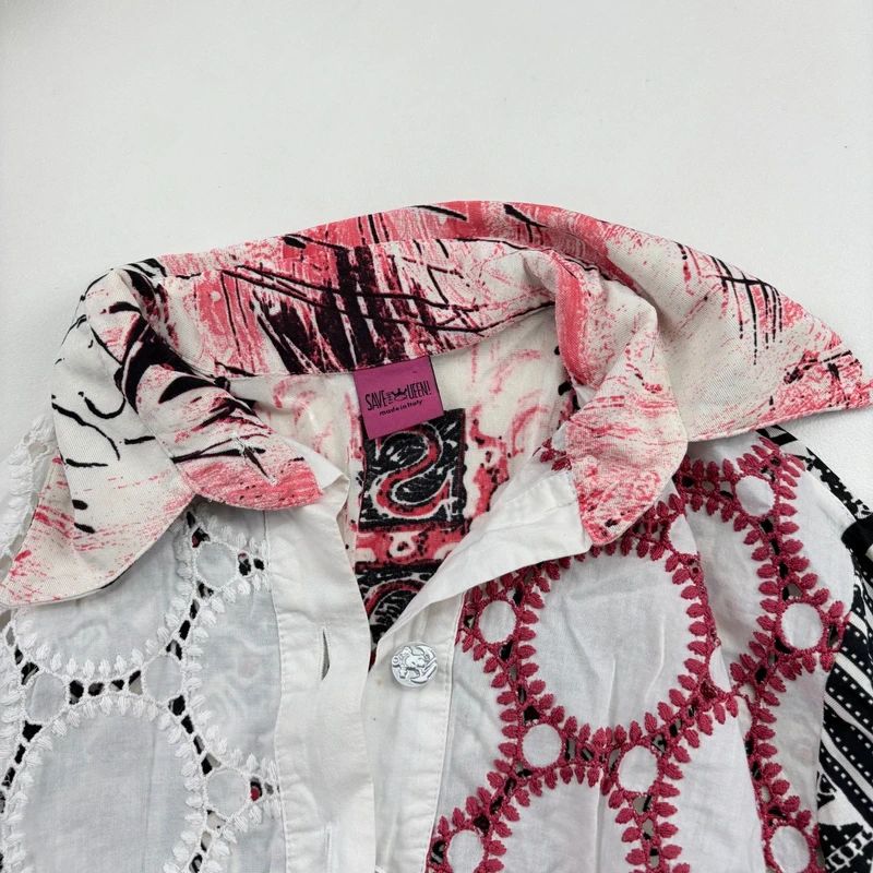 Save the Queen Embroidered Graphic printed Shirt