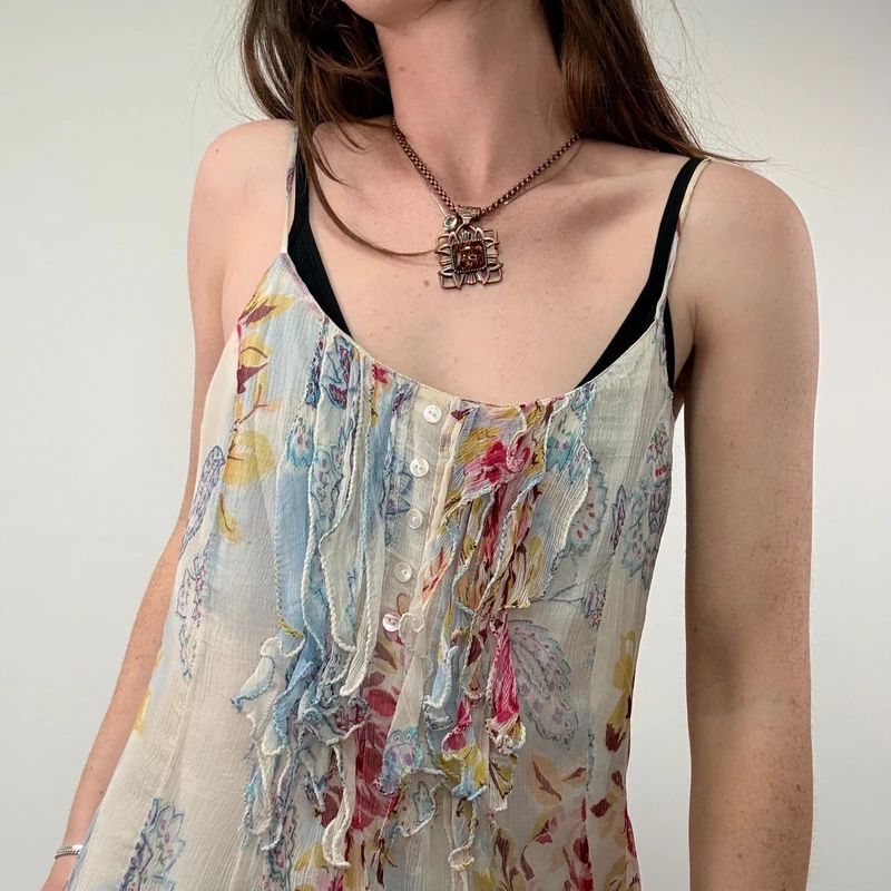 Floaty Fairy Sheer Silk Cami Vest