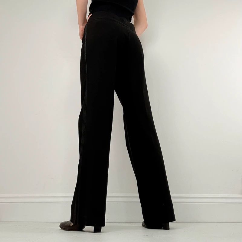 Black Cop Copine stretch waistband trouser