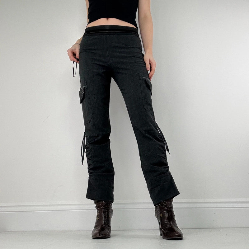 Cop Copine grey low rise gathered suit pants