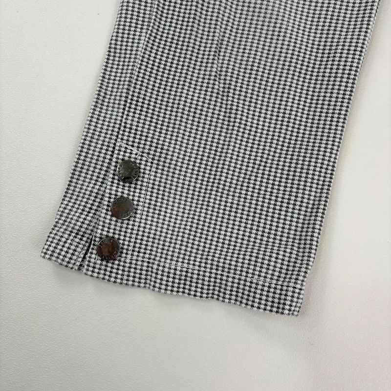 black and white cropped gingham capri trousers