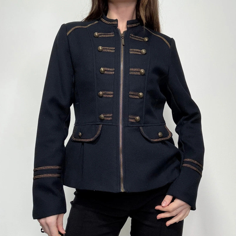 navy regency military jacket