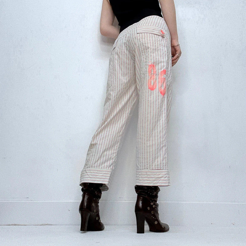 pinstripe Cop Copine utility trousers