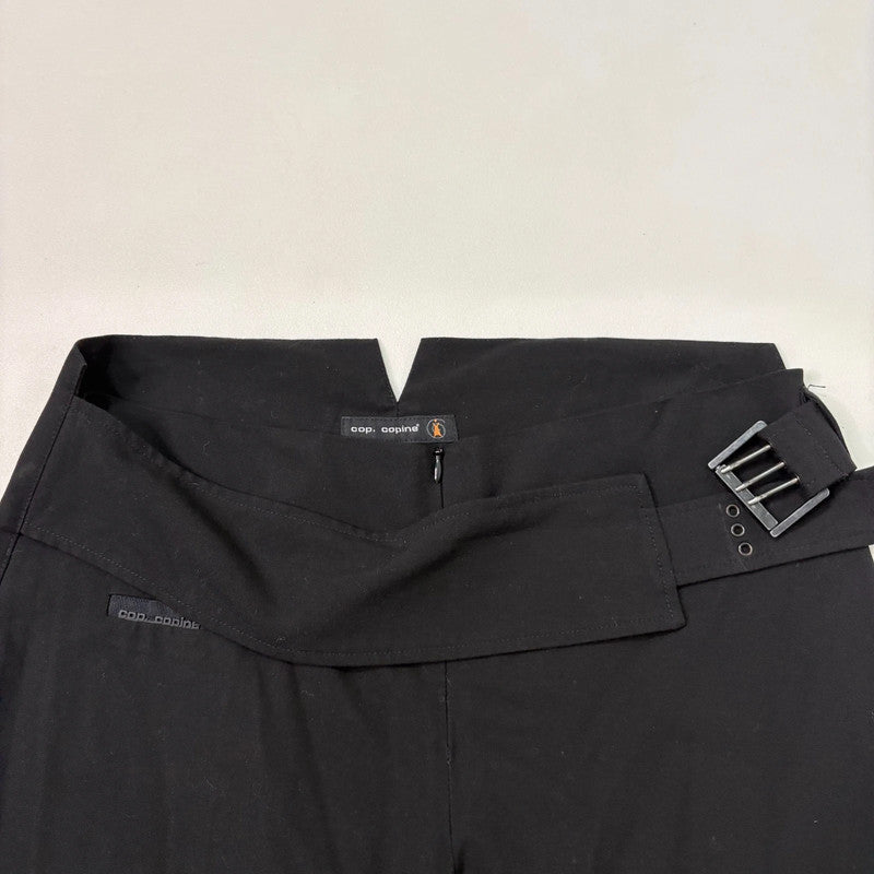 black cop copine wide leg trousers