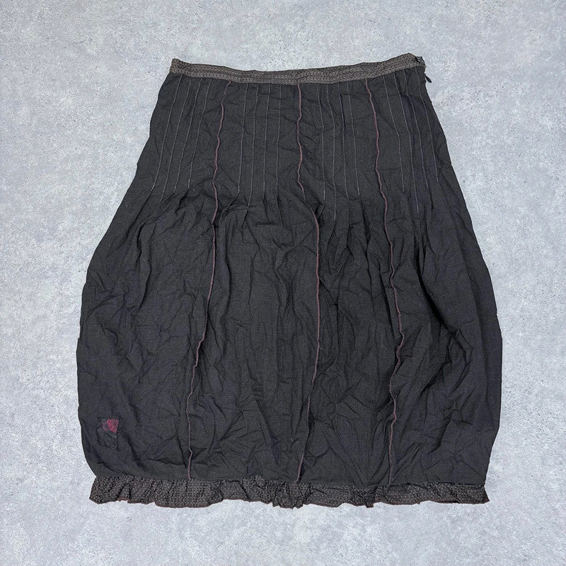 Cop Copine puff barrel midi skirt