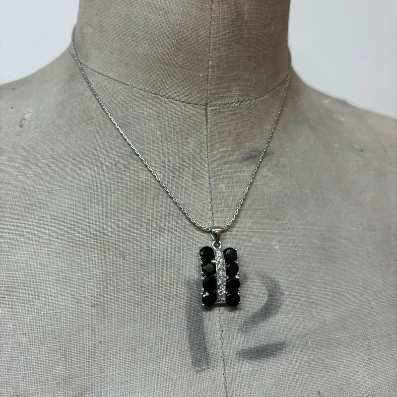 coquette gemstone diamante necklace