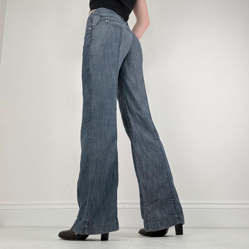 wide leg flared  bootcut jeans