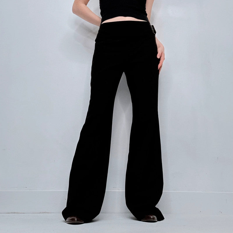 black cop copine wide leg trousers