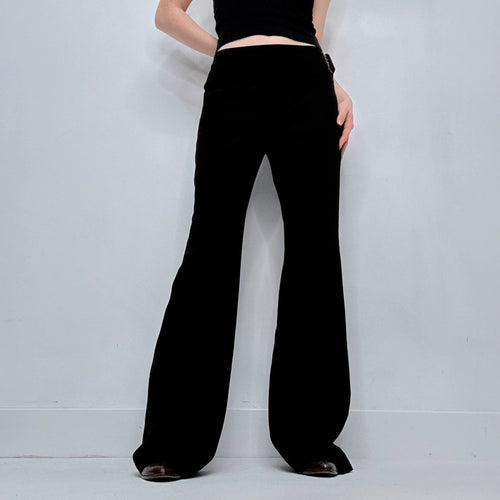 black cop copine wide leg trousers