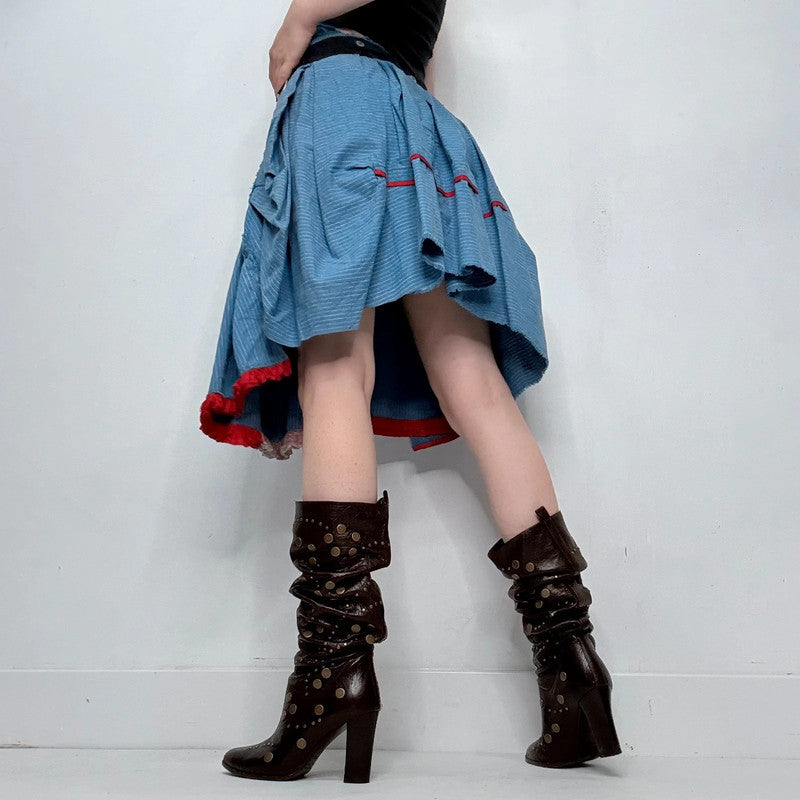 archival deconstructed Marithé + François Girbaud skirt