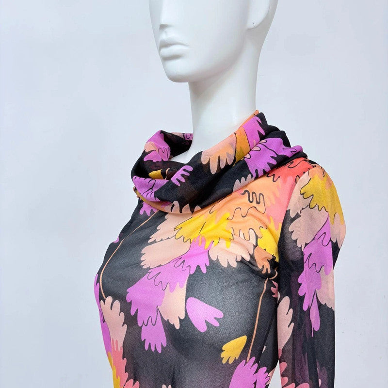Vintage graphic 60s printed two-piece Italian set