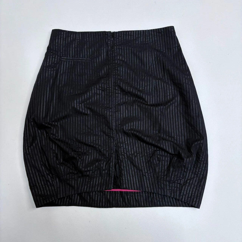 pinstripe slit front cop copine skirt