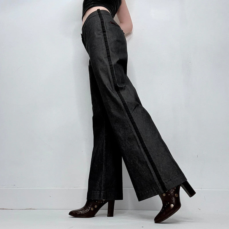 Cop copine dark wash flared denim trousers