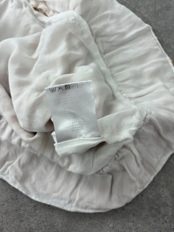 Ruffle pinstripe mini Sezane French Skirt