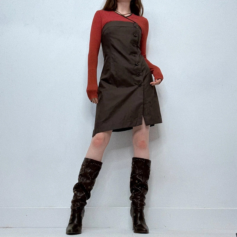 Cop Copine asymmetric mini dress
