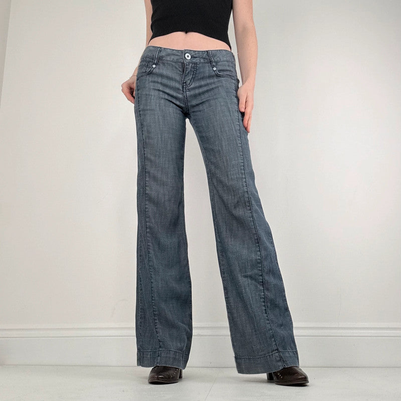 wide leg flared  bootcut jeans