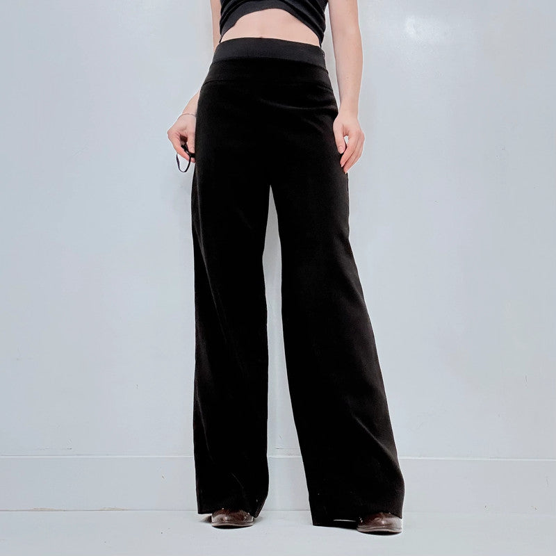 Cop Copine black flared suit trousers