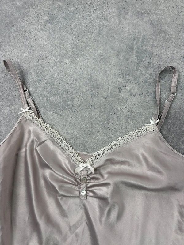 lace satin flared mini dress