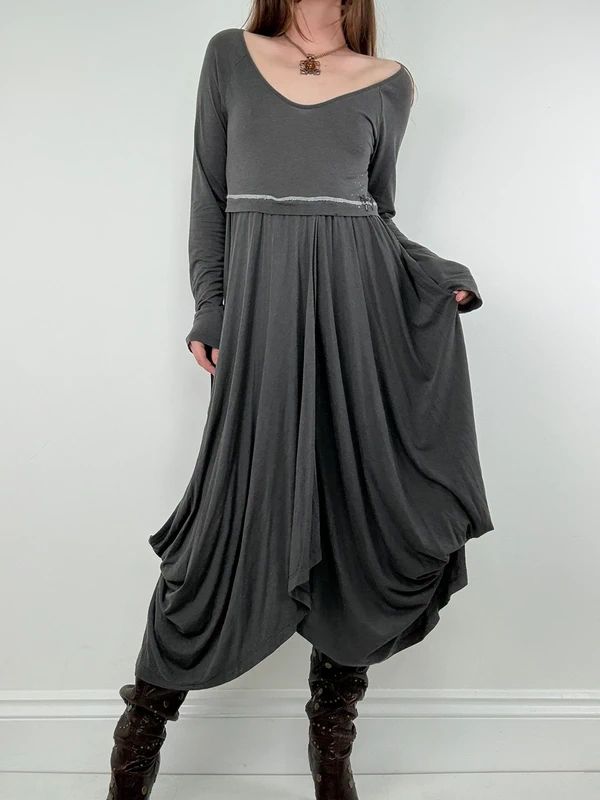 Draped layered Cop Copine maxi dress
